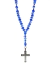 Rosario de Cristal de Roca azul y Cruz de Acero macizo/460 - Legado