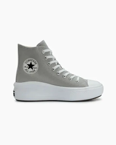 CHUCK TAYLOR ALL STAR MOVE CINZA CLARO 03/ PRETO/ BRANCO (CT17810022)
