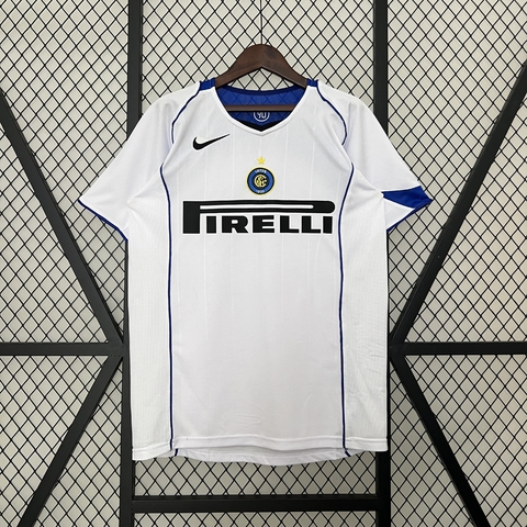 Camisa Retrô Inter de Milão II 2004/05 - Torcedor Masculina - Branca
