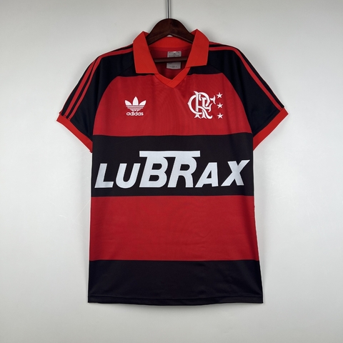 Camisa Retrô Flamengo I 1987 - Torcedor Adidas Masculina - Vermelha e Preta