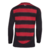 Camisa manga longa Flamengo I 2025/26 - Torcedor Adidas Masculina - Vermelho e preto
