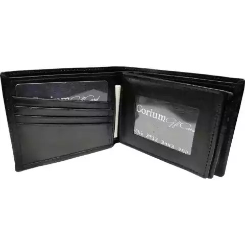 Amplia billetera de cuero liso (234) - comprar online