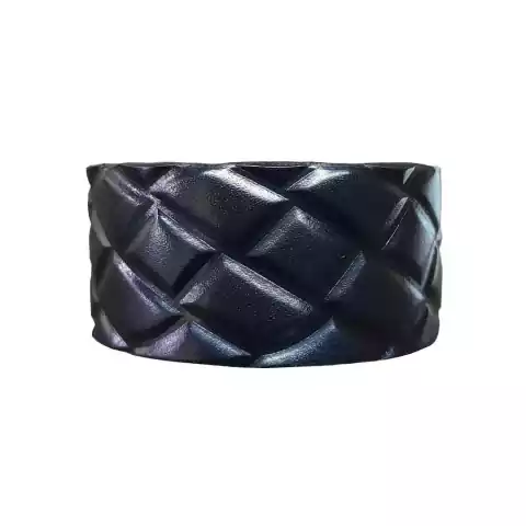 Muñequera ancha de cuero labrada art P30 -