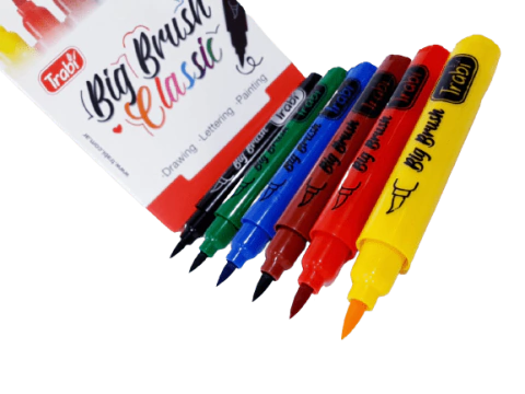 Marcadores Big Brush Classic X6 Trabi