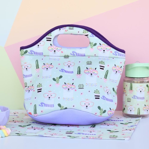 Lunchera Neoprene Llamas