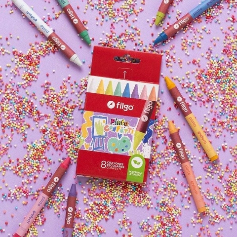 Crayones Filgo Confetti X8 - comprar online