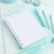 CUADERNO PUNTO CERO BE POSITIVE A5 PASTEL - CELESTE en internet