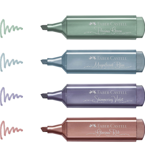 Resaltadores Metalizados Faber Castell