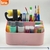ORGANIZADOR DE ESCRITORIO 5 DIVISIONES ROSA - comprar online