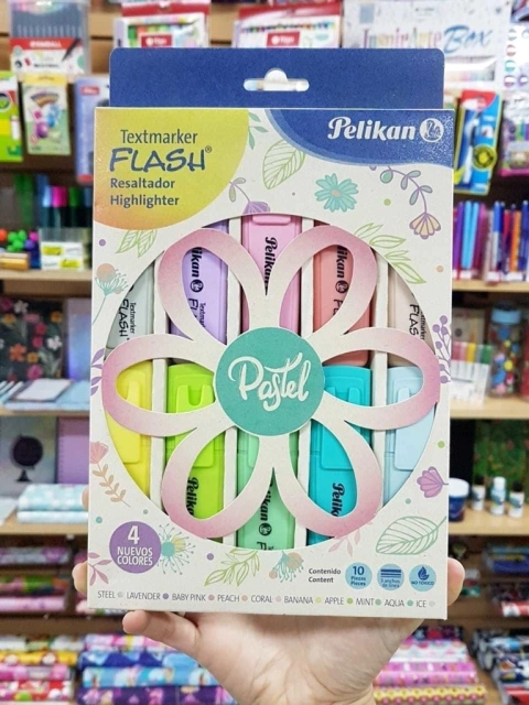 Resaltadores Flash Pastel X10 Pelikan
