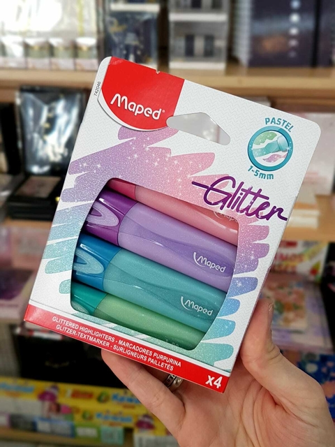 Resaltadores Maped Glitter X4