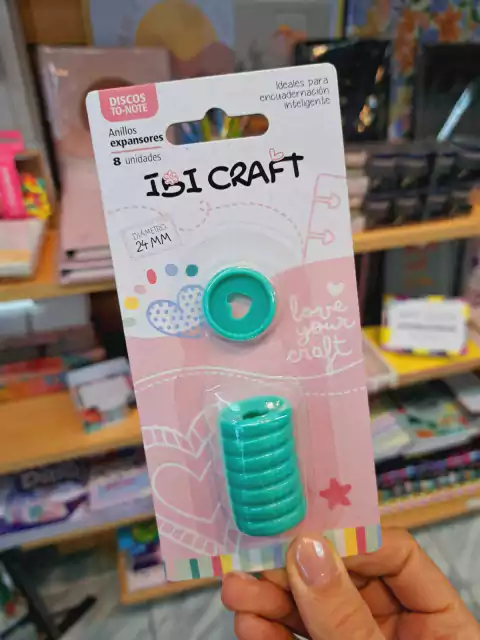 Discos 24Mm Con Corazón Para Cuaderno Inteligente