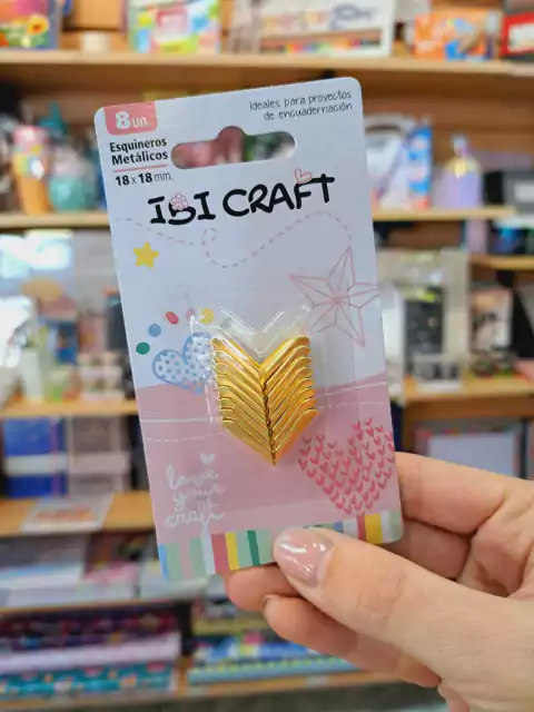 Esquineros Metálicos Oro X8