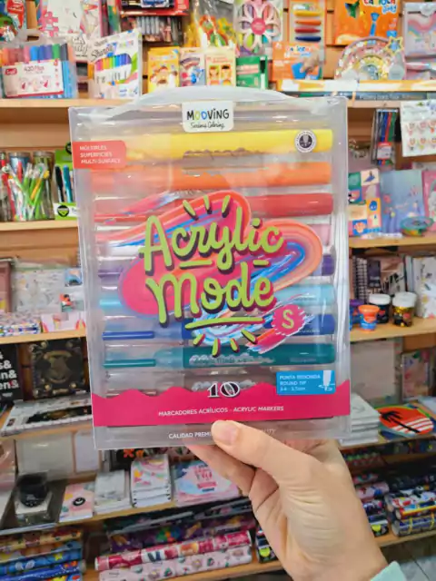 Marcadores Acrilicos X10 Mooving