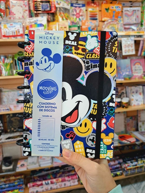 Cuaderno Loop Mickey A5 Mooving