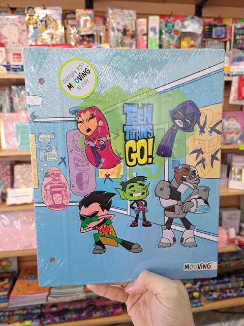 Carpeta Jóvenes Titanes Mooving 2 Tapas Nro 3