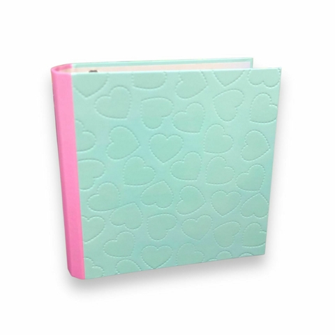 Carpeta Lobo 3X40 Corazones Aqua