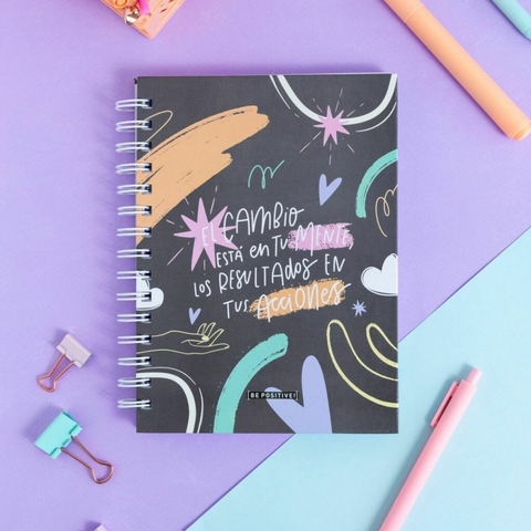 Cuaderno A5 Be Positive Rayado "Acciones" - Punto Cero - comprar online