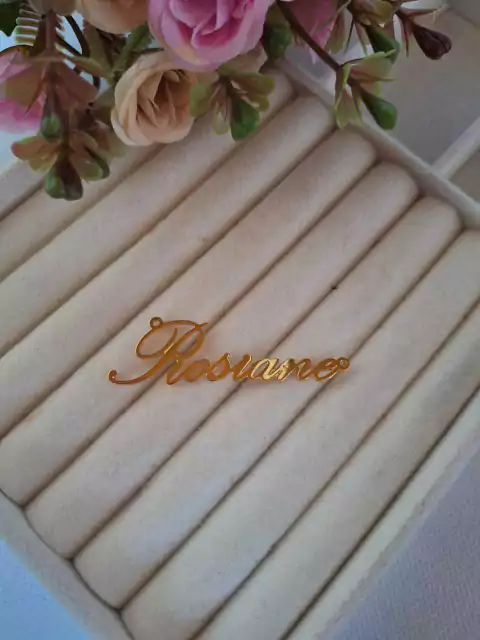 Colar Nome Rosiane- Semijoia