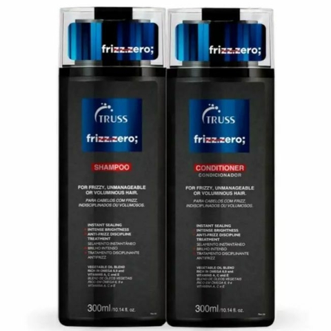 Truss - Kit Shampoo e Condicionador Frizz Zero: Shampoo 300ml + Condicionador 300ml