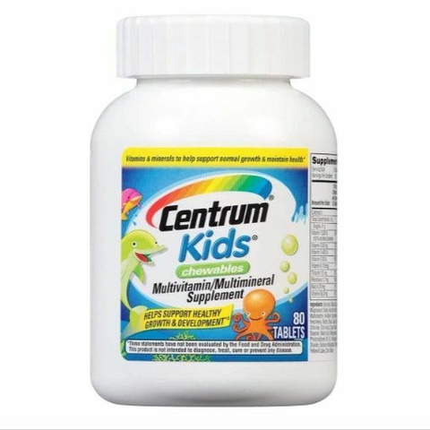 Multivitamínico Centrum Kids Mastigáveis - 80 Tablets - Importado - comprar online