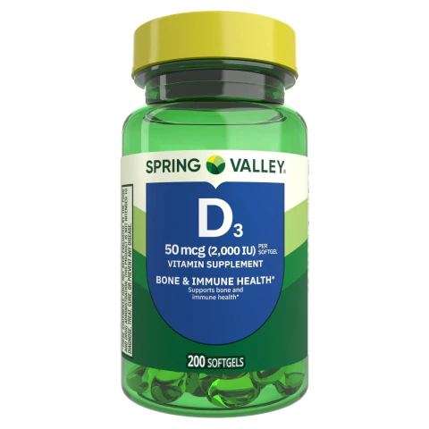 Vitamina D3 Spring Valley 2.000 - 200 tablets - comprar online