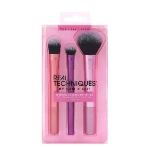 Kit Pinceis Real Techniques Essentials Set 2.0 - com 3 Pinceis - comprar online
