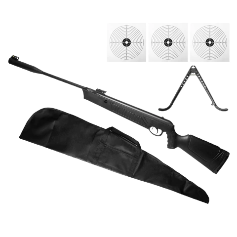 CARABINA PRESSÃO GÁS RAM ULTIMATE 4,5MM - QGK BY EKOL + CAPA + ALVO