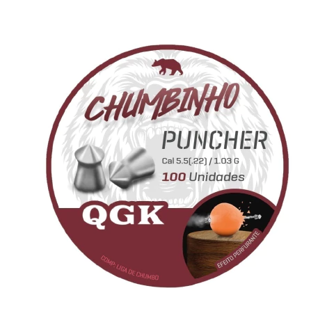 CHUMBINHO PUNCHER 5.5MM 1,03G 100UN