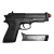PISTOLA DE AIRSOFT SPRING SP92 6MM QGK + BBS + ALVO na internet