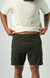 Bermuda Roll Up Relaxed Verde Militar - tienda online