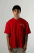 Remera Oversize Beans Rojo - tienda online