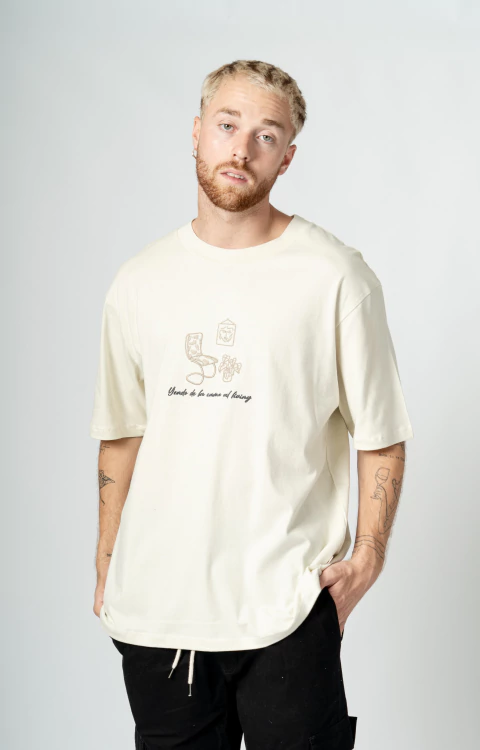 Remera Oversize Comfy Crudo