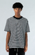 Remera Oversize Stripes Negra - comprar online