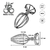 PLUG ANAL METALICO HUECO