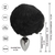 PLUG ANAL METALICO "L" CON COLA DE CONEJO NEGRA - comprar online