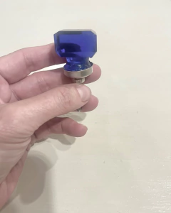 Tirador de vidrio azul - buy online