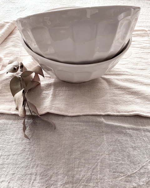 Bowl de ceramica blanca