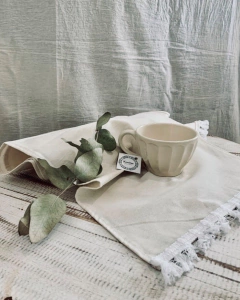 Tazon de ceramica color natural - comprar online