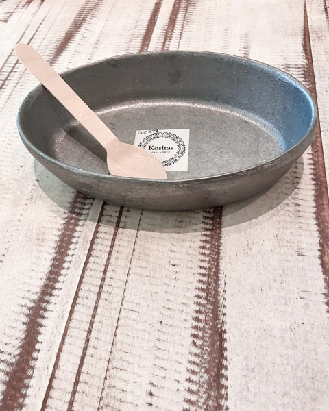 Cazuela oval de peltrina