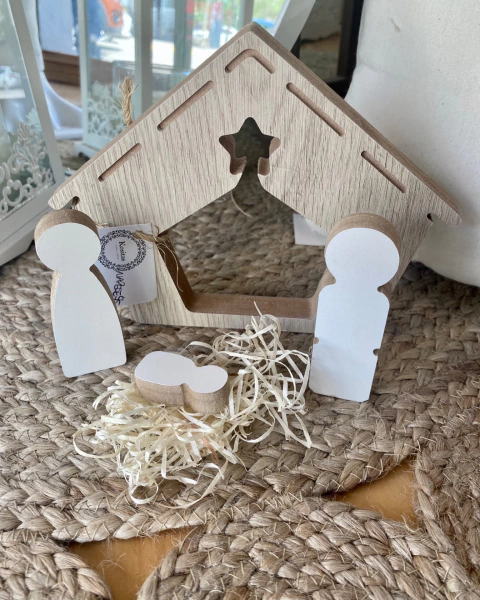 Pesebre de madera