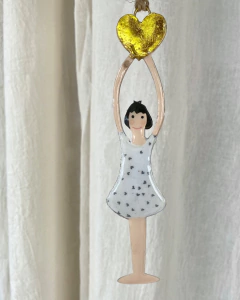 Angel de metal laqueado - buy online