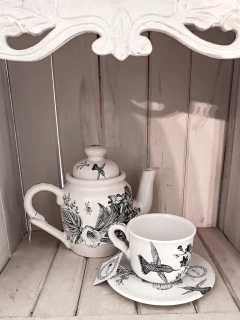 Image of Tetera de cerámica botánico