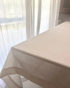 Mantel de gasa de algodón natural de 200cm x 180cm - comprar online