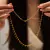 Choker Minis Rectangulos Gold (35cm)