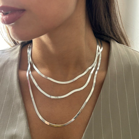 Cadena Plana Serpent GRUESA (unidad) - comprar online