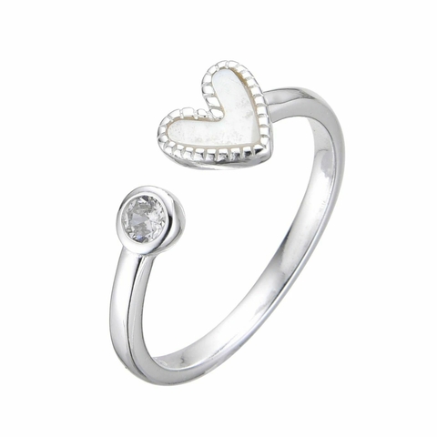 Anillo Ajustable De Corazon