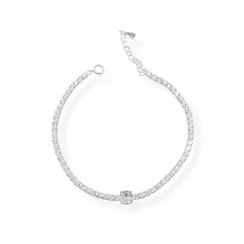 Pulsera Cubics con Dije Punto de Luz 6mm - comprar online