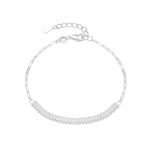 Pulsera de Cadena Forcet con Circones Baguette - comprar online