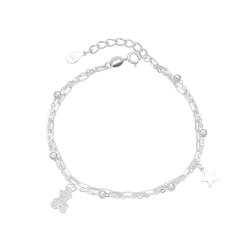 Pulsera Doble De Oso Y Estrella - comprar online